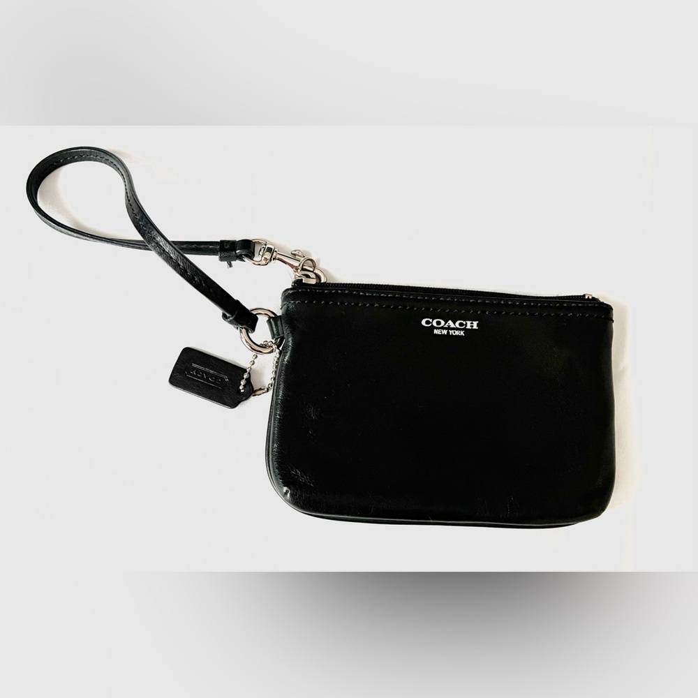 Coach Black Leather Wristlet - Picture 3 of 10